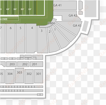 sun devil stadium seating chart concert - aircraft seat map