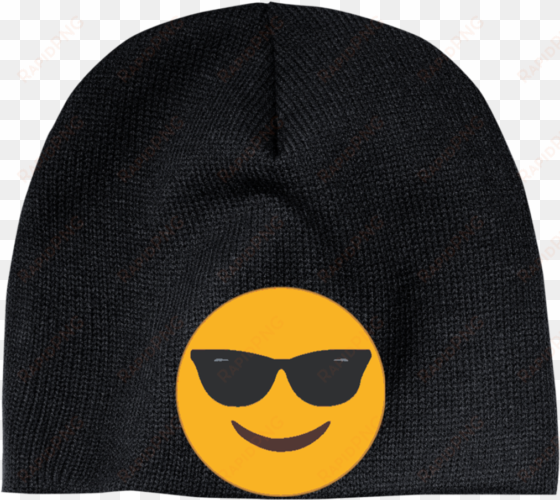 sunglasses emoji cp91 100% acrylic beanie - emoji