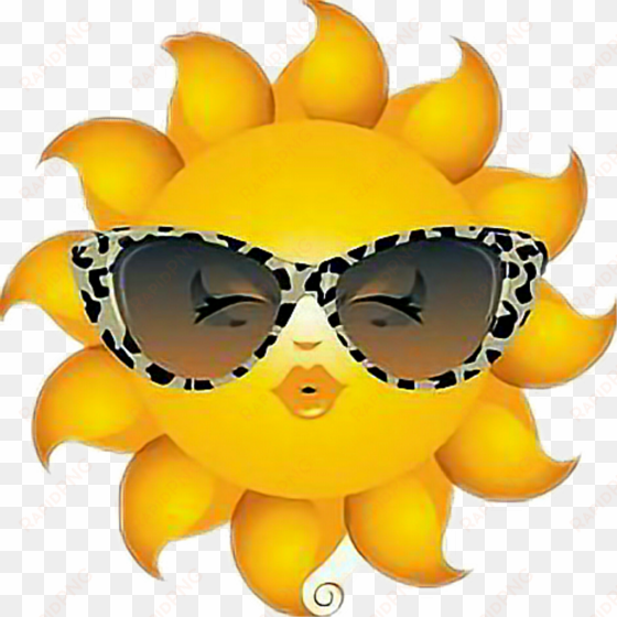 sunshine sun sol sunglasses kiss emojistyle style emoji - have a bright sunshiny day