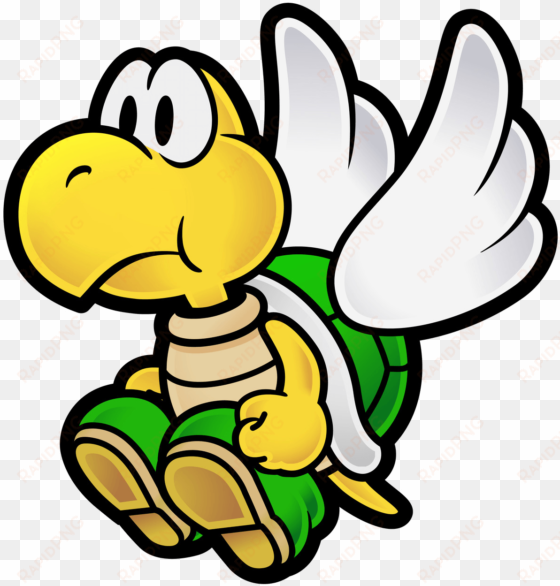 super paper mario artwork including characters - paper mario paper koopa
