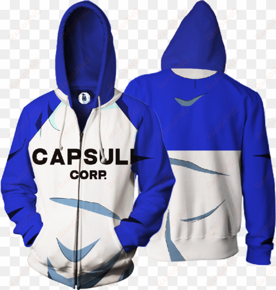 super saiyan capsule corp armor 3d print zip hoodies - hoodie