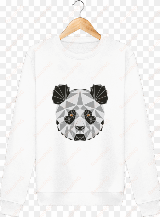 sweat col rond unisex stanley stella rise panda géométrique - t-shirt