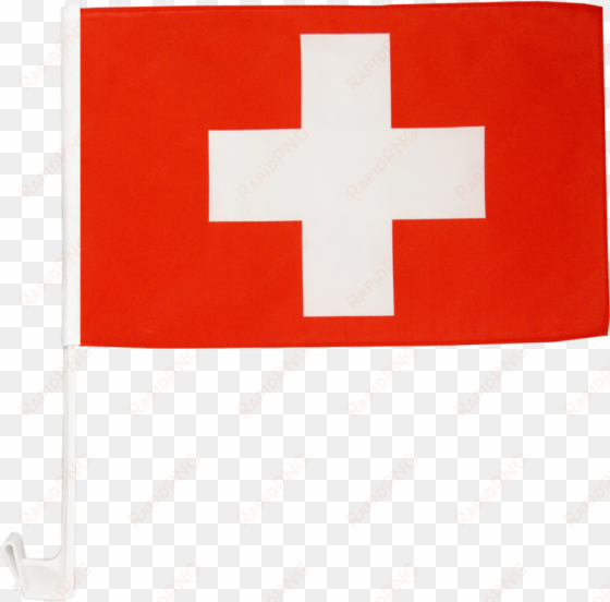 switzerland car flag - drapeau suisse fond transparent