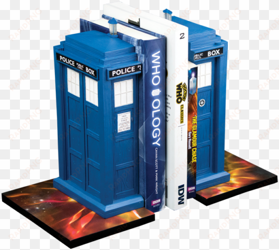 tardis bookend set d - ikon collectables doctor who - tardis bookends (set
