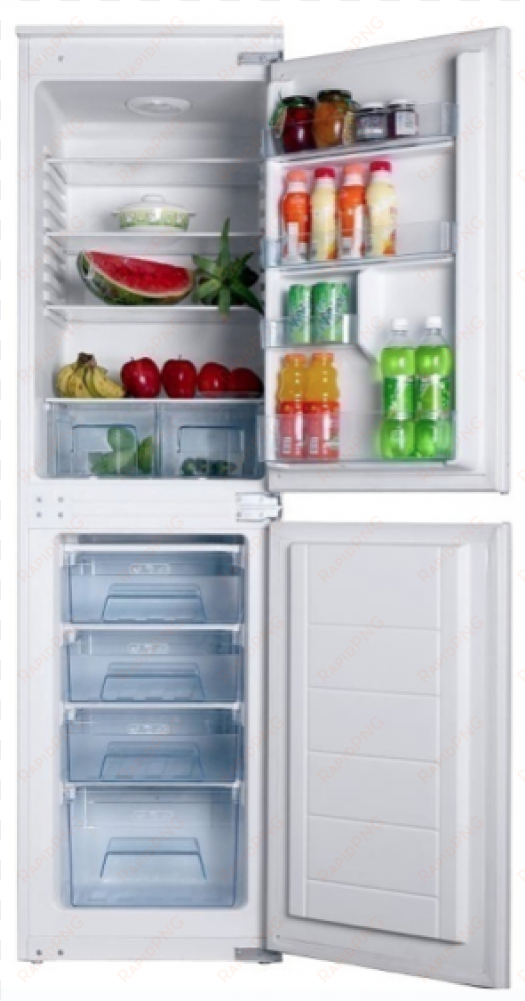 teknix bitk501ff integrated 50/50 fridge freezer - grade a2 - amica bk296.3fa 54cm wide frost free 50-50