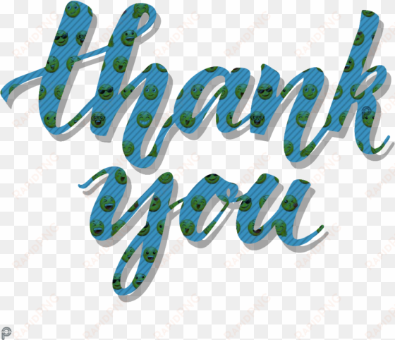 thankyou ty smiley texture texteffect blue picsartpass - calligraphy
