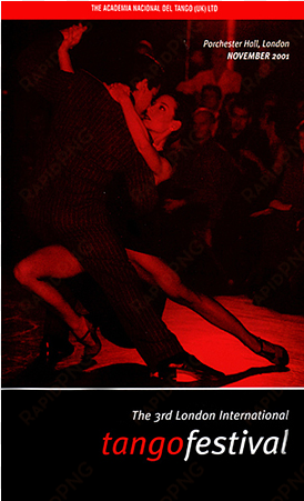 the 3rd london international tango festival 2001 vhs - poster