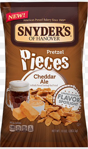 the bold flavor of cheddar ale is a mix of rustic and - snyders pumpkin spice pretzels