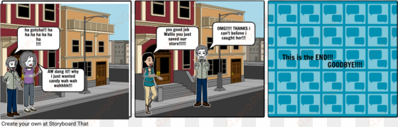 the candy robber - cartoon