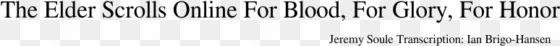 the elder scrolls online for blood, for glory, for - ivory