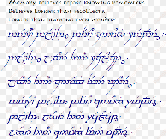 the hobbit, the lord of the rings, and tolkien - one ring writing transparent