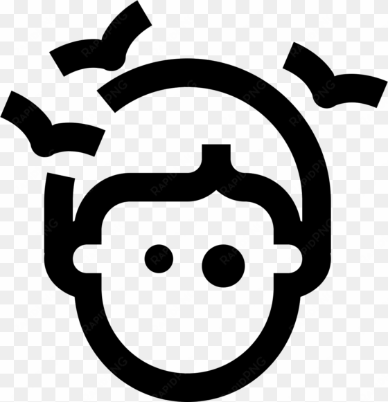 the icon is a logo of dizzy person - icon pusing