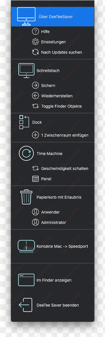 the main menu - menu
