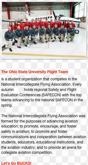 the ohio state university flight team is a student - national intercollegiate flying association