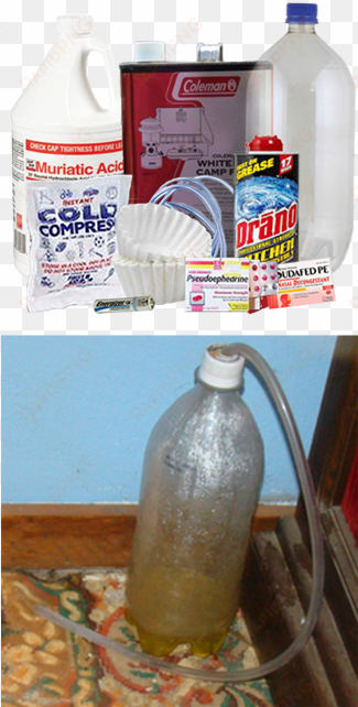 the “one-pot” method of methamphetamine production - drano professional strength kitchen crystals clog remover,