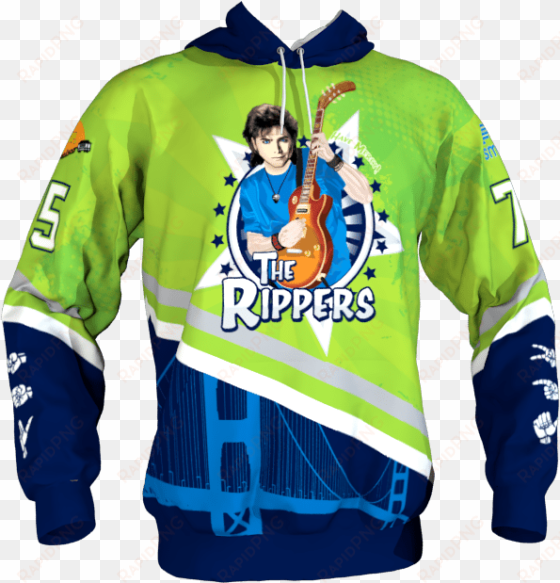 the rippers custom dye sublimated hoodie - hoodie