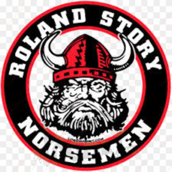 the roland-story norsemen defeat the west marshall - roland story norsemen logo