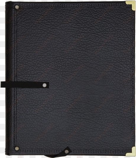 the standard black folder - leather