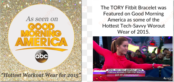 the tory fitbit bracelet was featured on good morning - funktional wearables fitbit bracelet for fitbit charge