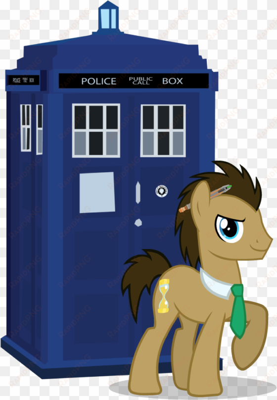 theevilflashanimator, doctor who, doctor whooves, necktie, - mlp doctor whooves tardis