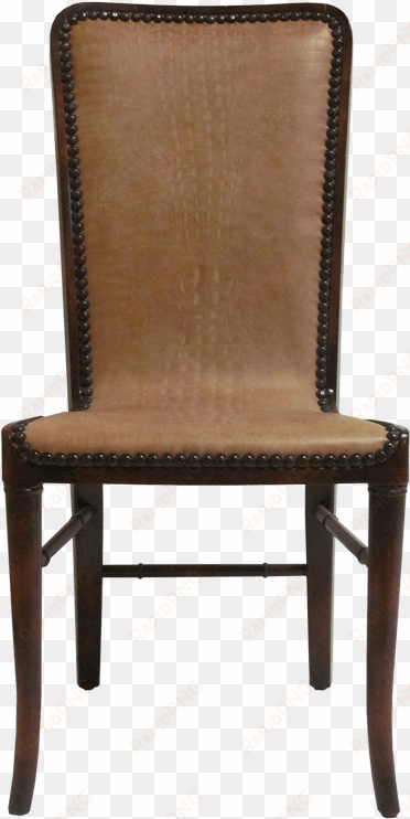 theodore alexander acacia side chair front view - chair