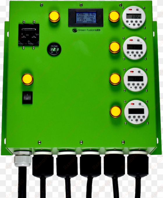 this control panel is designed with 4 timed circuits