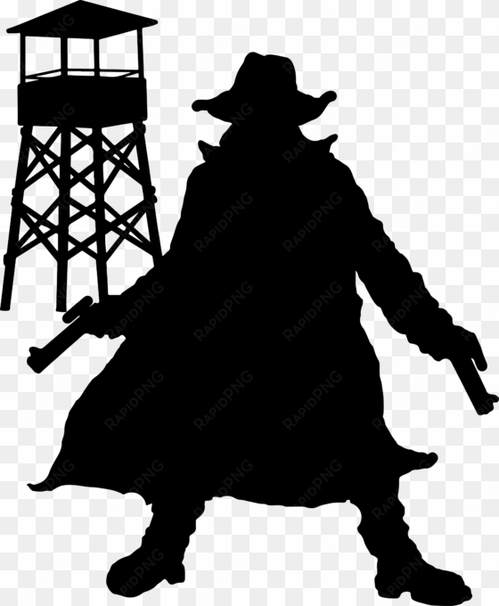 this free icons png design of gunslinger silhouette