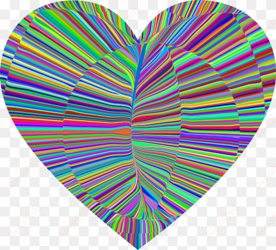 this free icons png design of psychedelic folds heart