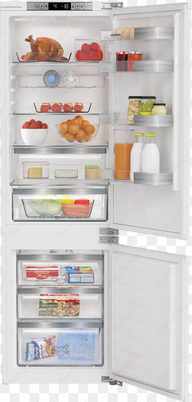 this generously sized fridge freezer provides ample - grundig gkgi 25722