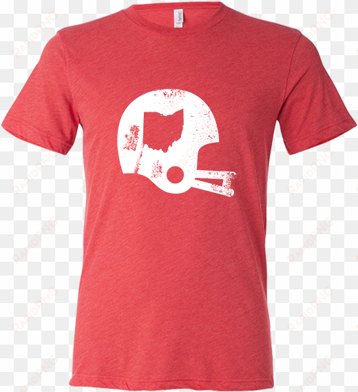 this tri-blend tee features a screen print of a vintage - george webb shirt