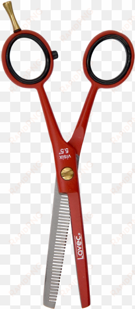 tijera lavec entresacar master red - scissors