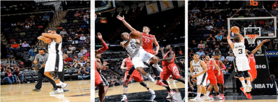 tim duncan, tony parker, marco bellininni