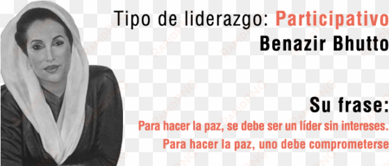 tipo de liderazgo de benazir bhutto - benazir bhutto