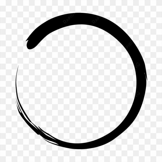 to let the body create" - enso circle large png