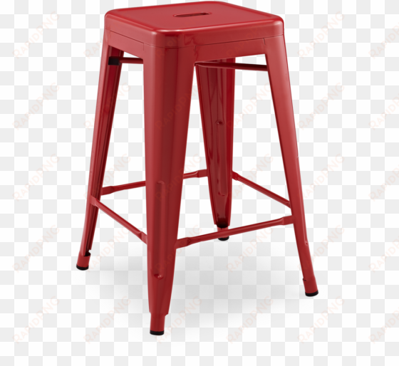 tolix bar stool - metal high stool black