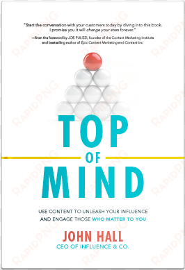 top of mind book cover mockup no shadow - top of mind: use content to unleash your influence