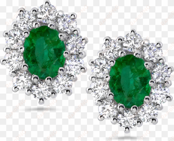 transparent diamond ruby or sapphire emerald earrings