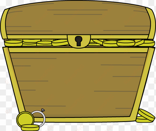 treasure chest filled with treasure - pirates treasure chest clipart
