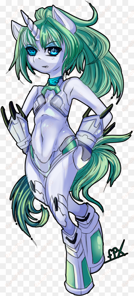 trojan-pony, crossover, hyperdimension neptunia, lady - cartoon