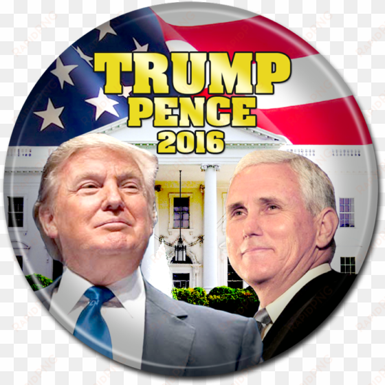 trump pence button - label