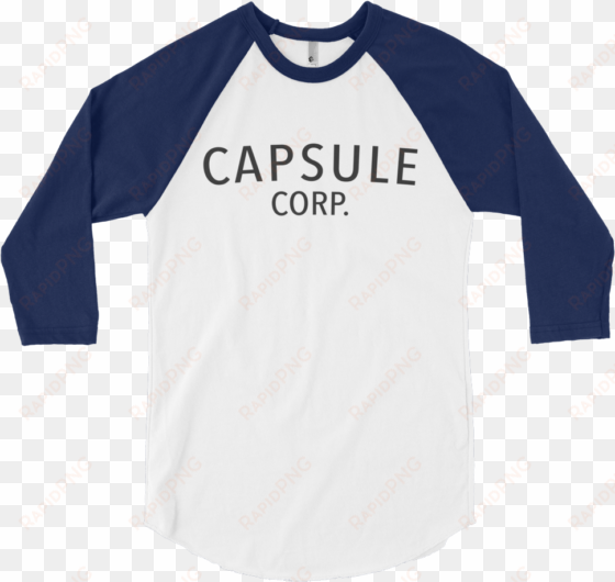 trunks' capsule corp baseball t shirt - atlanta falcons shirt // black and red // falcons shirt