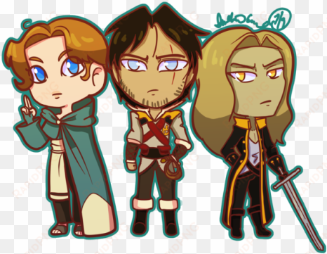 tumblr osu23jginv1uxo12po1 500 - netflix castlevania trevor alucard fanart