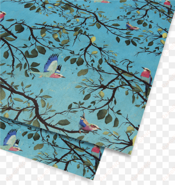 turquoise holler bird gift wrap