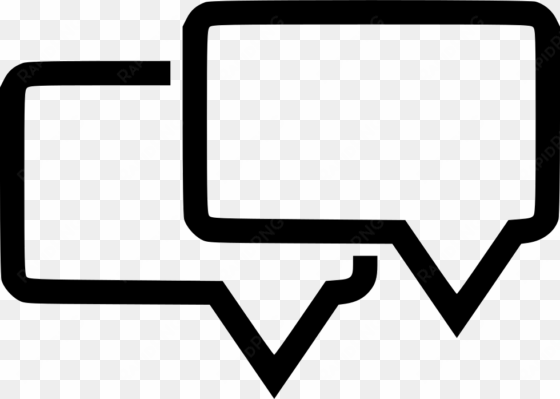 two chat bubbles - icon