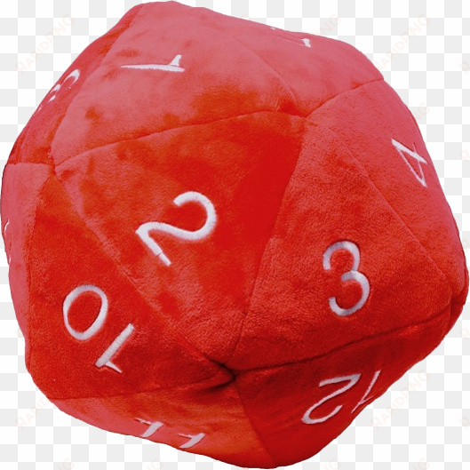 ultra pro d20 jumbo plush red die - ultra-pro jumbo d20 plush dice - red