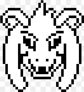undertale asriel head - asriel dreemurr pixel art