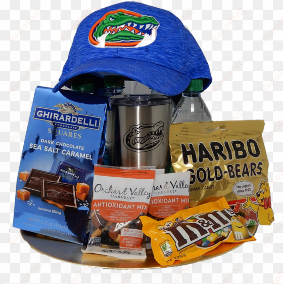 university of florida gift basket - ghirardelli dark chocolate sea salt caramel squares