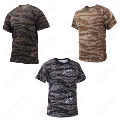 urban tiger stripe camo camouflage t-shirt, xl