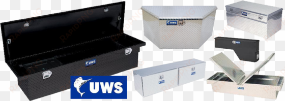 uws toolbox lubbock tx - uws tbv-34-lp-blk - 34 in. aluminum trailer chest box