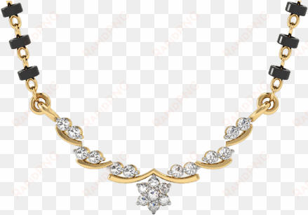 vachya 14k diamond mangalsutra - diamond pendan with mangalsutra designs